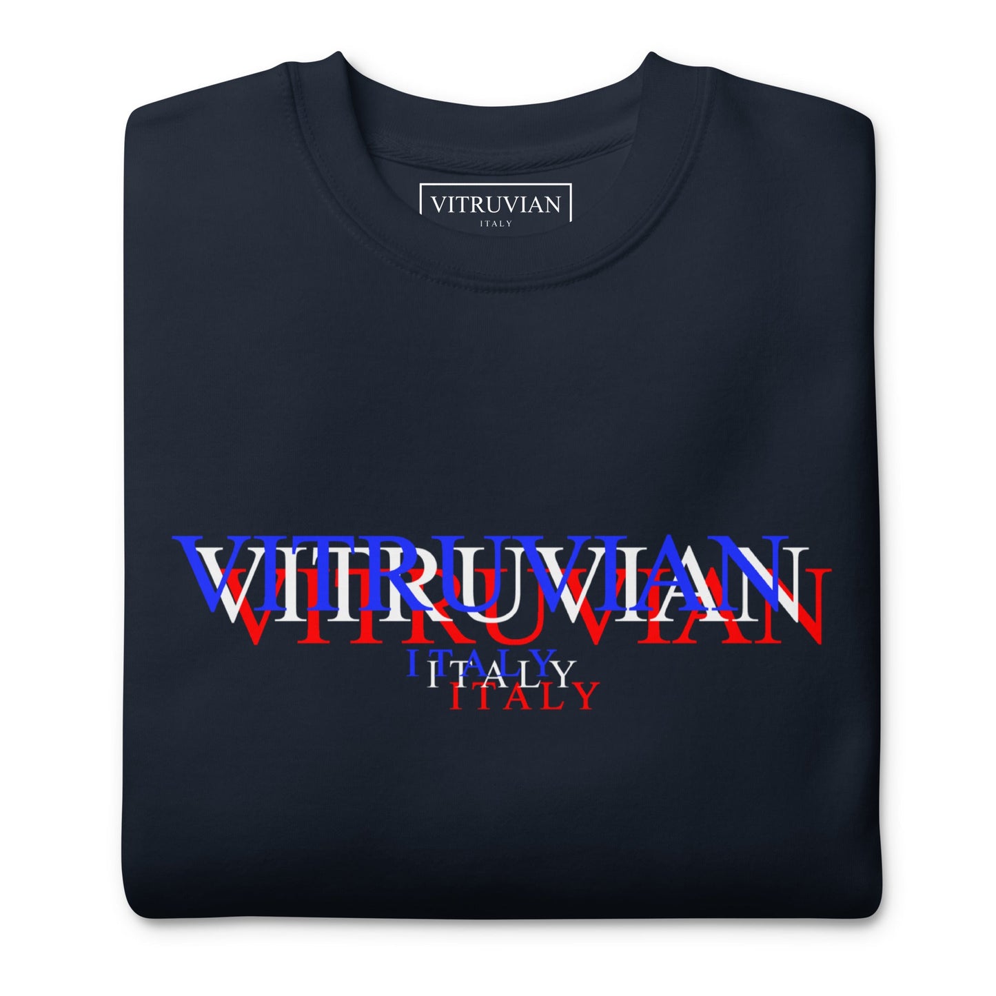 Felpa Logo Stereogramma Navy - VITRUVIAN italy