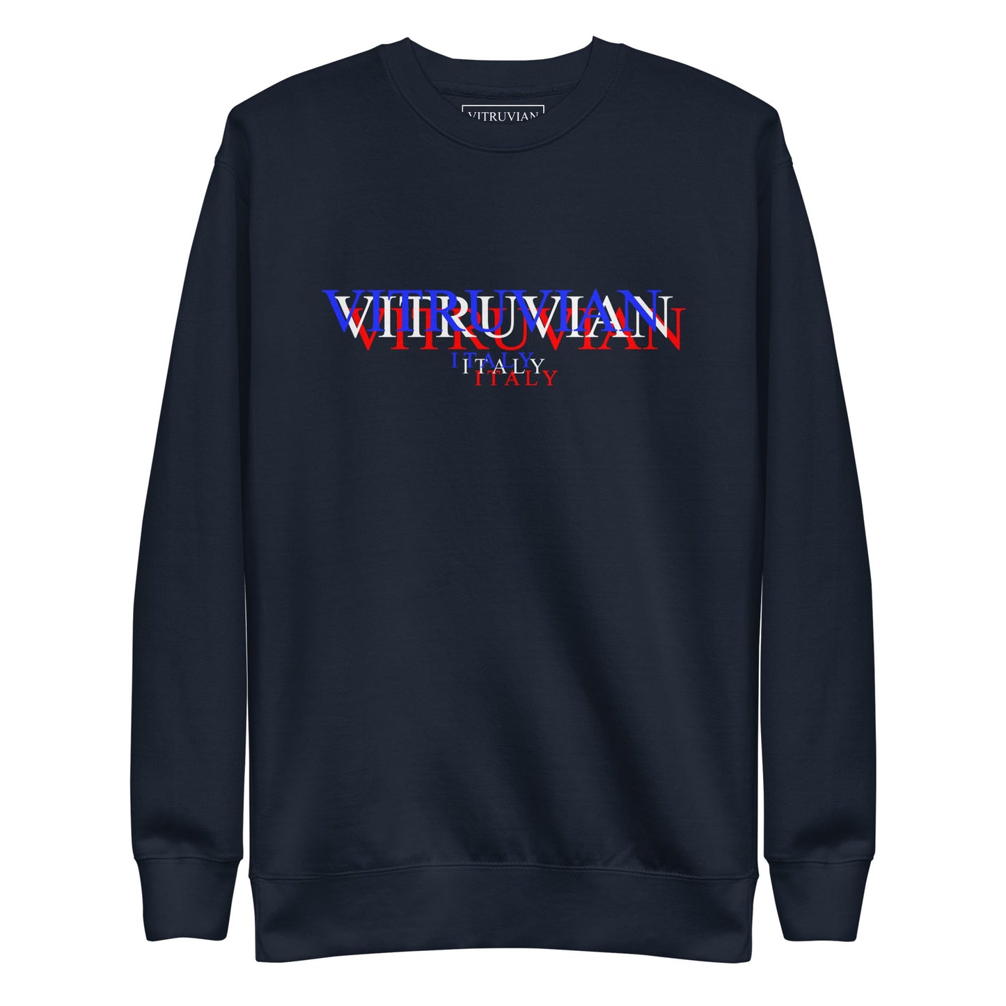 Felpa Logo Stereogramma Navy - VITRUVIAN italy