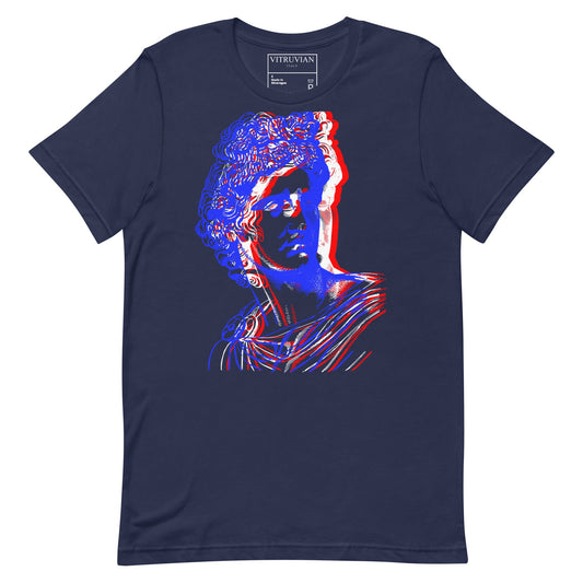 T-Shirt Stereogramma navy - VITRUVIAN italy