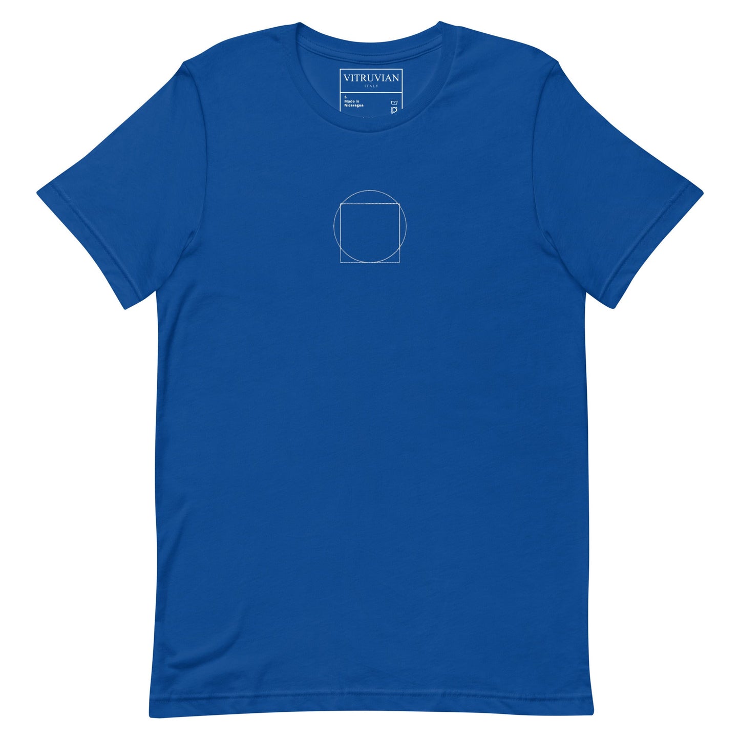 T-Shirt Minimal Tag Blu - VITRUVIAN italy