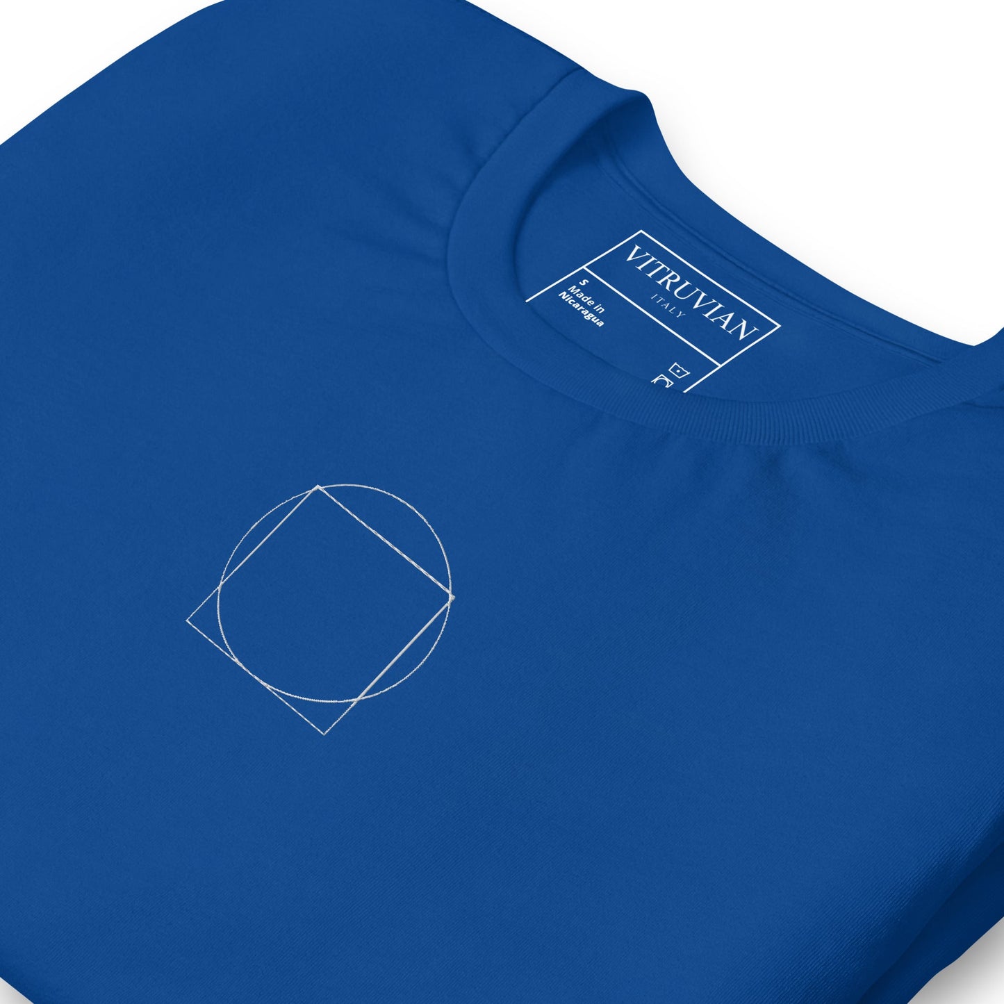 T-Shirt Minimal Tag Blu - VITRUVIAN italy