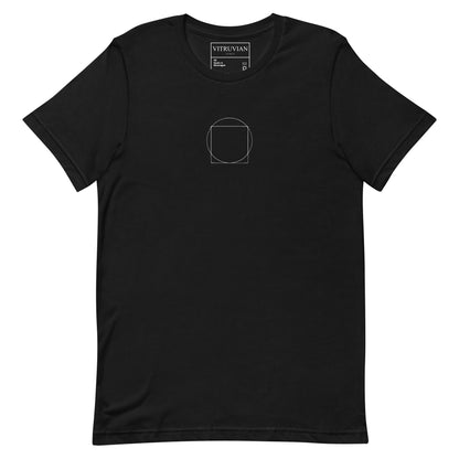 T-Shirt Minimal Tag Nera - VITRUVIAN italy