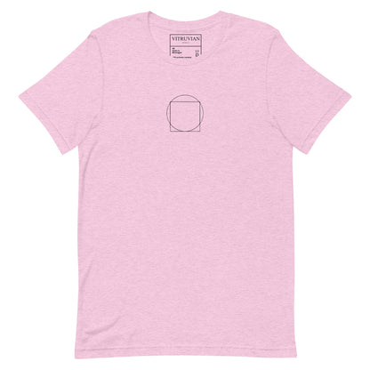 T-Shirt Minimal Tag Rosa - VITRUVIAN italy